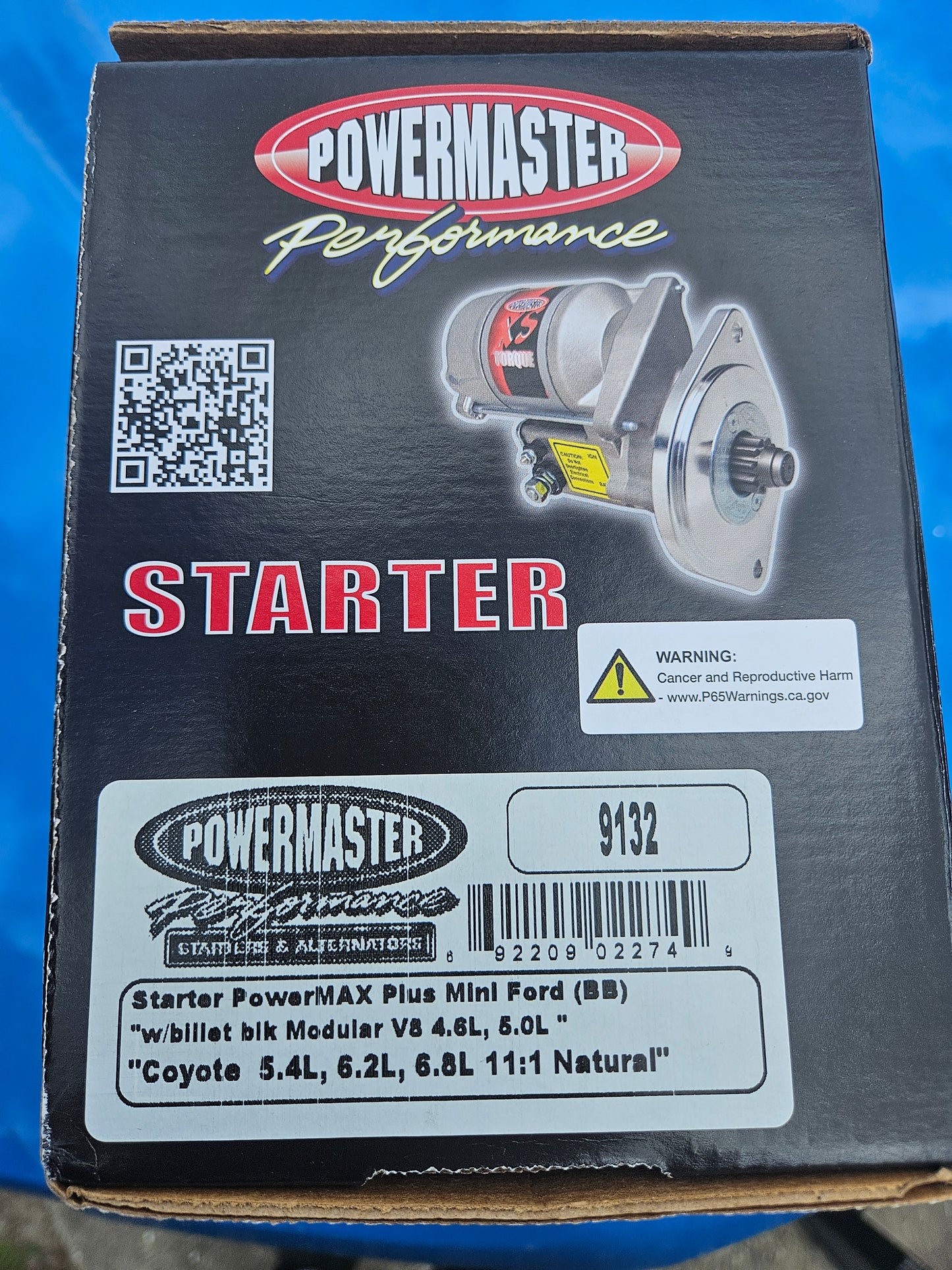 Powermaster Clock-able Starter for 6r80 and Manual Transmission