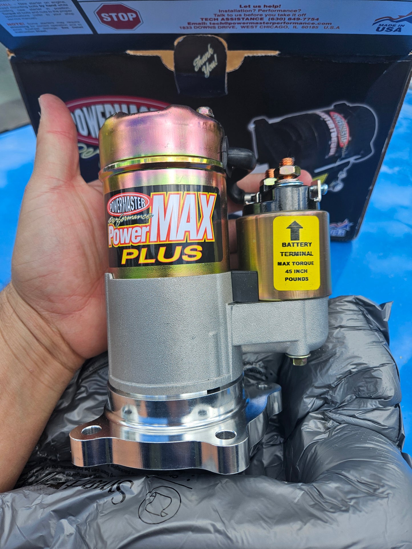 Powermaster Clock-able Starter for 6r80 and Manual Transmission