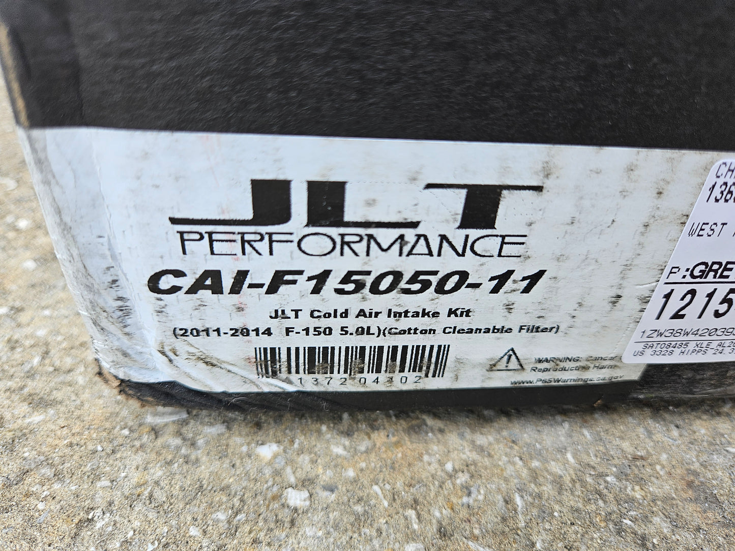 JLT Cold air Intake for 2011-2014 Ford F-150 5.0L - Used