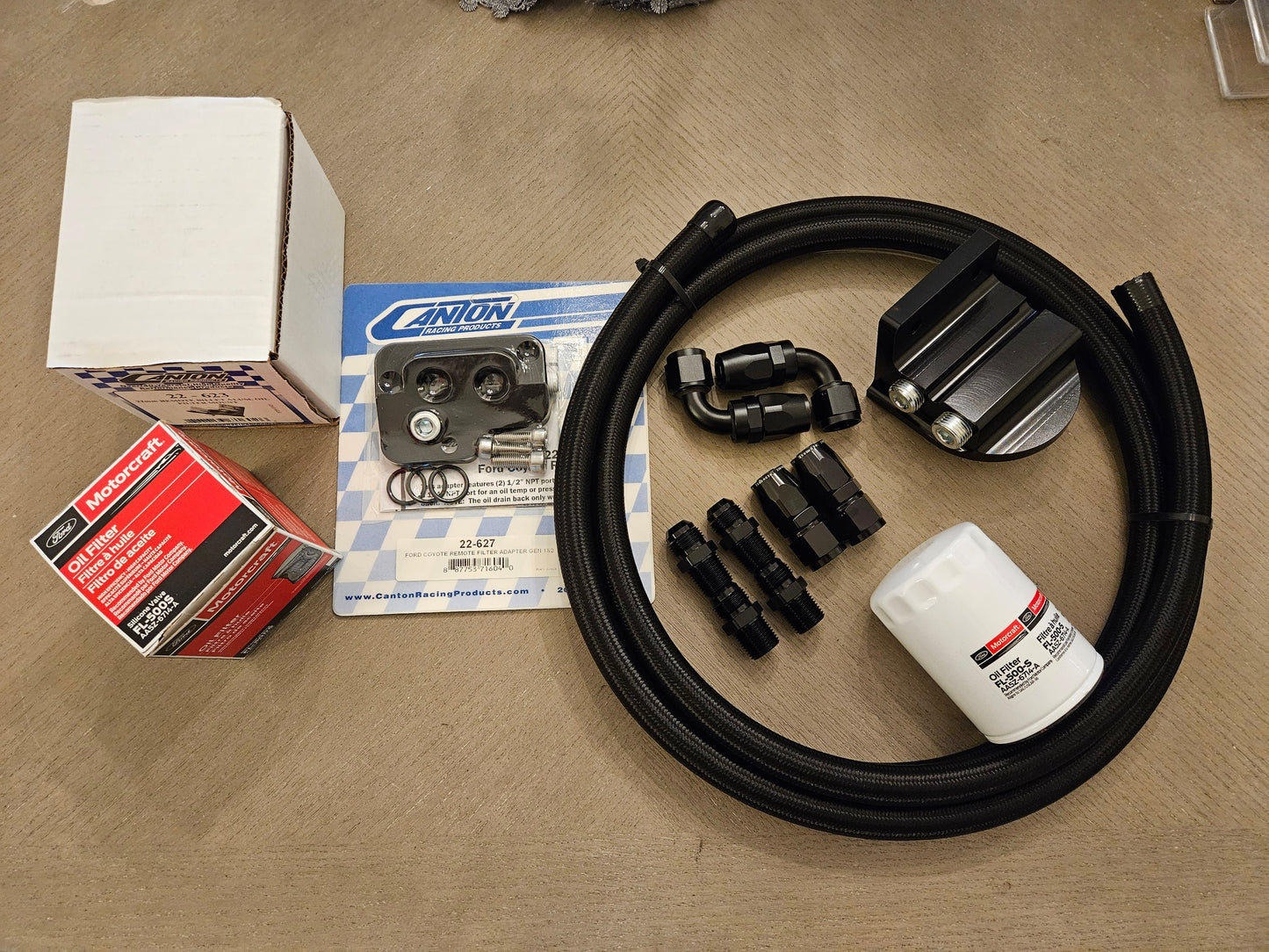 Coyote Oil Filter Relocation Kit for GEN 1/2/3 5.0L