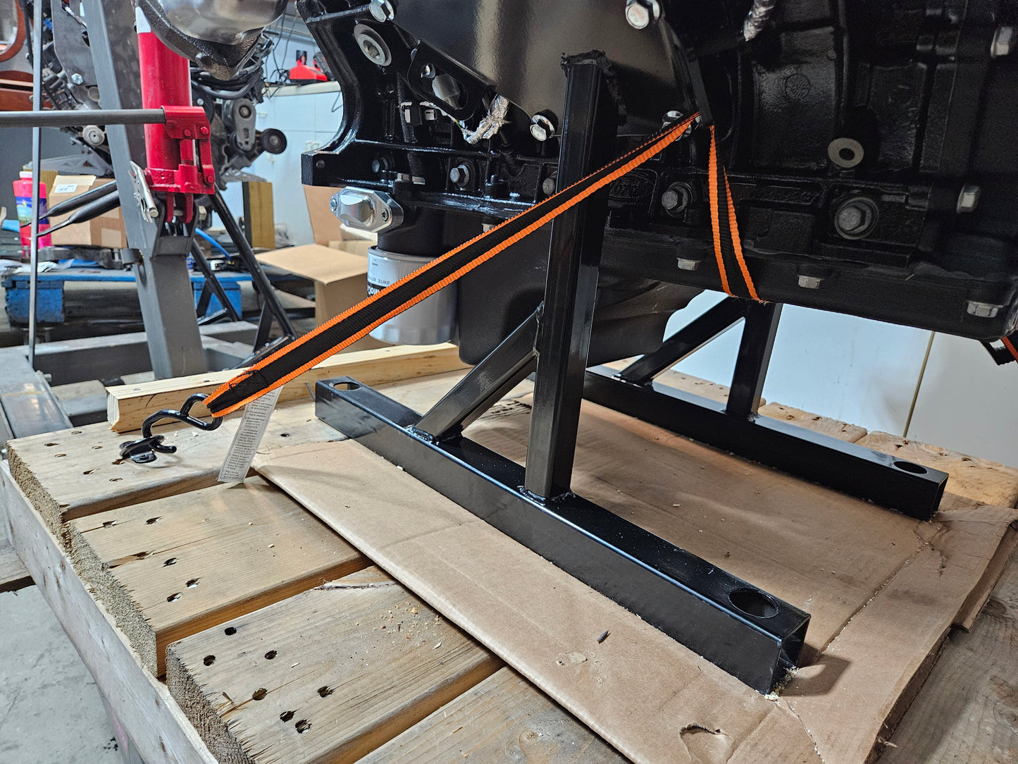 Godzilla Engine Stand and Shipping Cradle - Rolling Stand for 7.3L