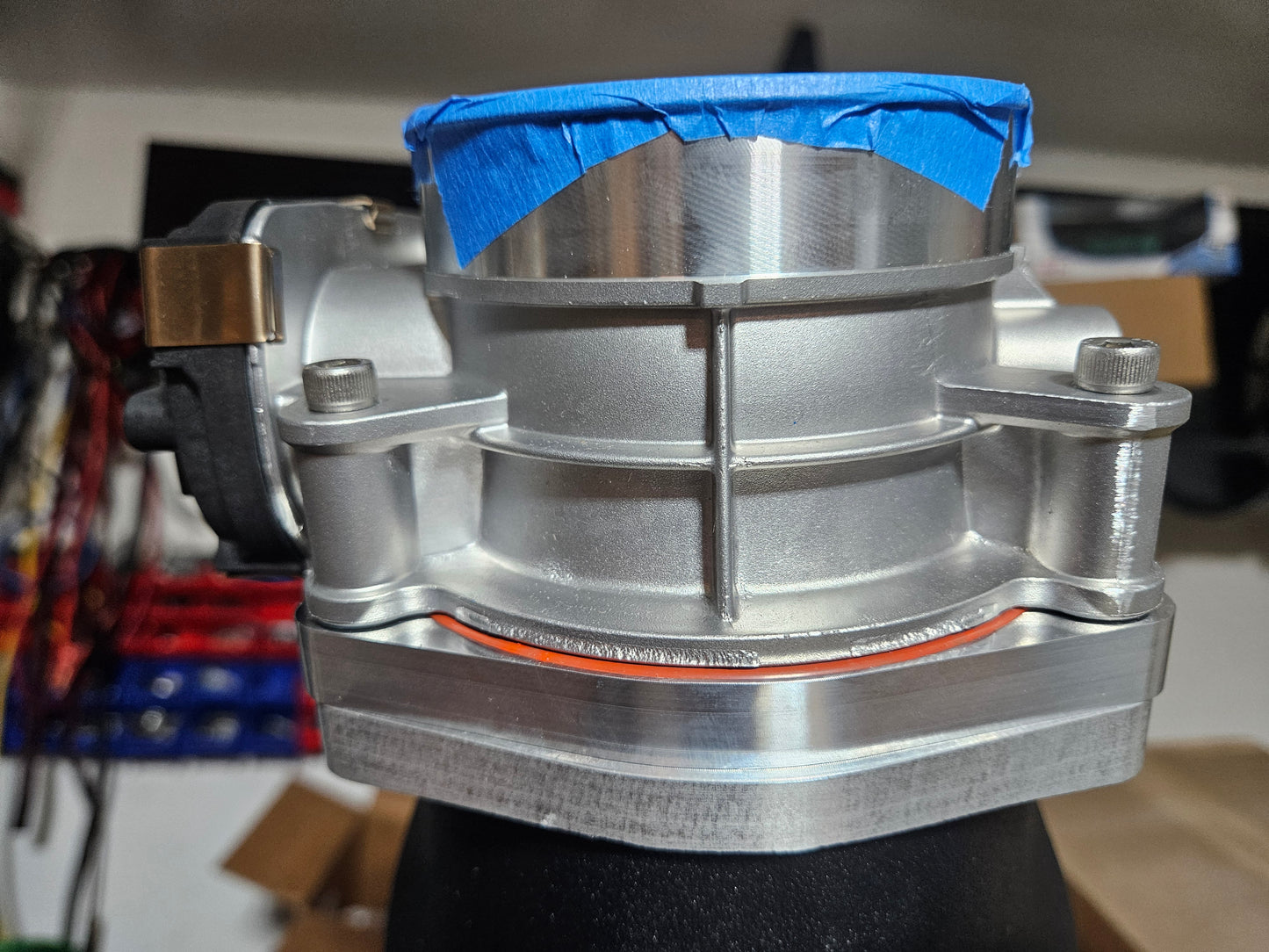 Throttle Body Adapter for BTR Godzilla intake to Ford Racing 87mm Throttle body