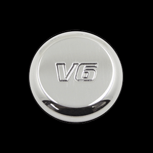 Billet Power Point Plug V6 Engraved (fits 79-09 Mustang) UPR