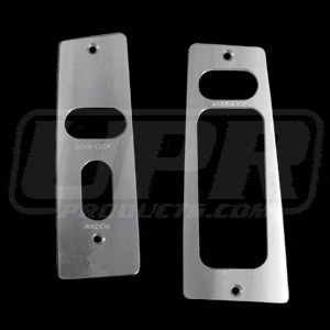 Billet Window Switch Plates Stang (fits 87-93 Ford Mustang) UPR