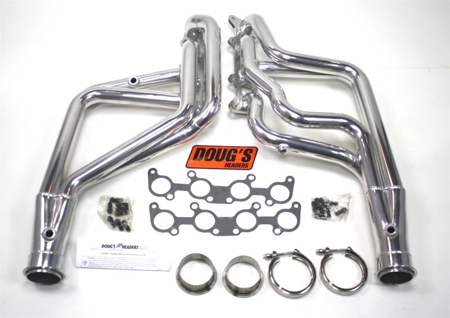 Doug's 65-73 Mustang Coyote Swap Long Tube Headers - Silver Coated