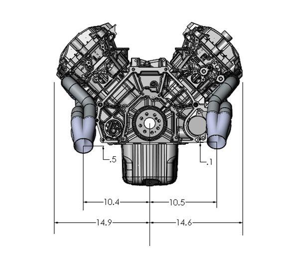 Ultimate Headers 471071 Classic Mustang, F100, Crown Vic IFS 6r80/10r80/Mt82/T56 Swap Headers Coyote