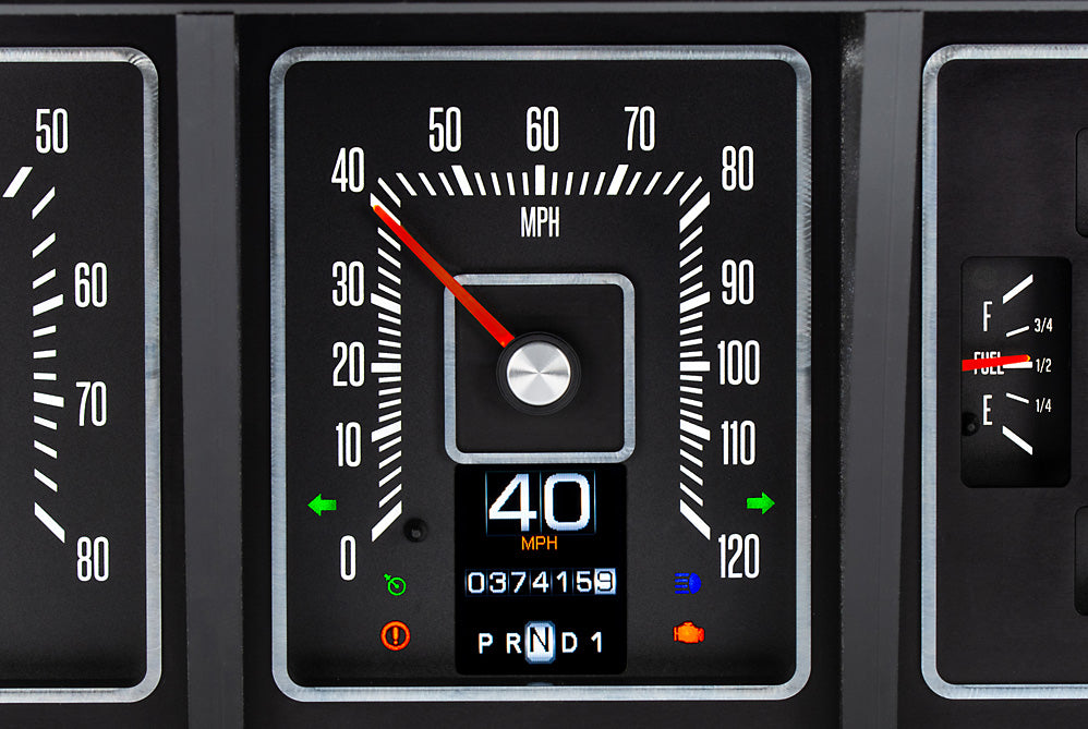 Dakota Digital RTX-73-79 Pick Up & Bronco Gauge Cluster - RETRO w/Gear Display