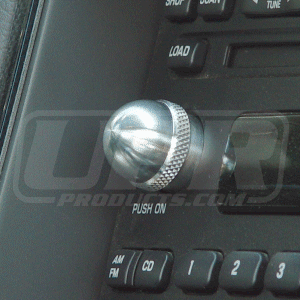Billet Radio Knob Bullet Style UPR (fits 01-04 Ford Mustang)