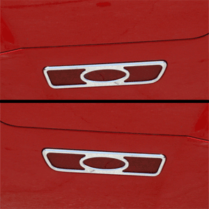 Billet Designer Side Marker Bezels Polished (fits 05-09 Mustang) UPR