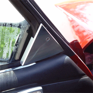Billet Mirror Trim Plate Kit Black (fits 87-93 Ford Mustang) UPR