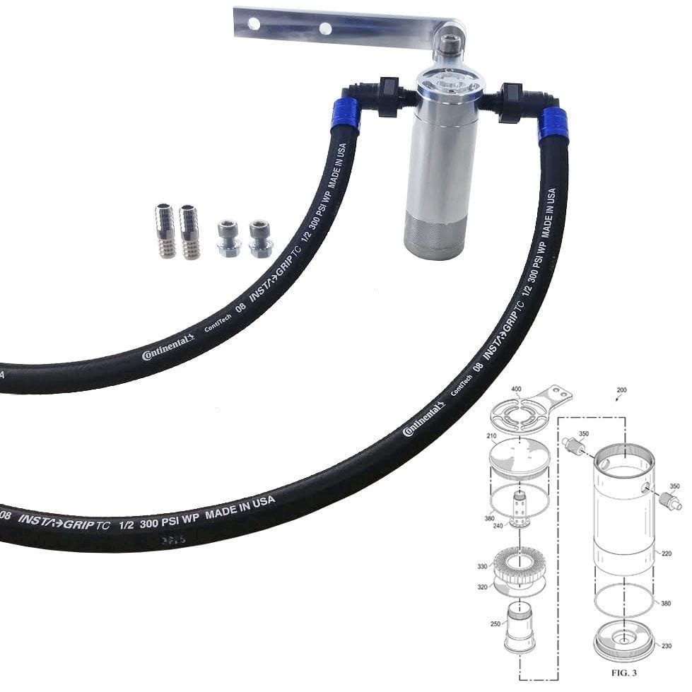 Plug N Play™ SC Oil Catch Can Separator  (fits 05-10 Jeep SRT8 6.4)