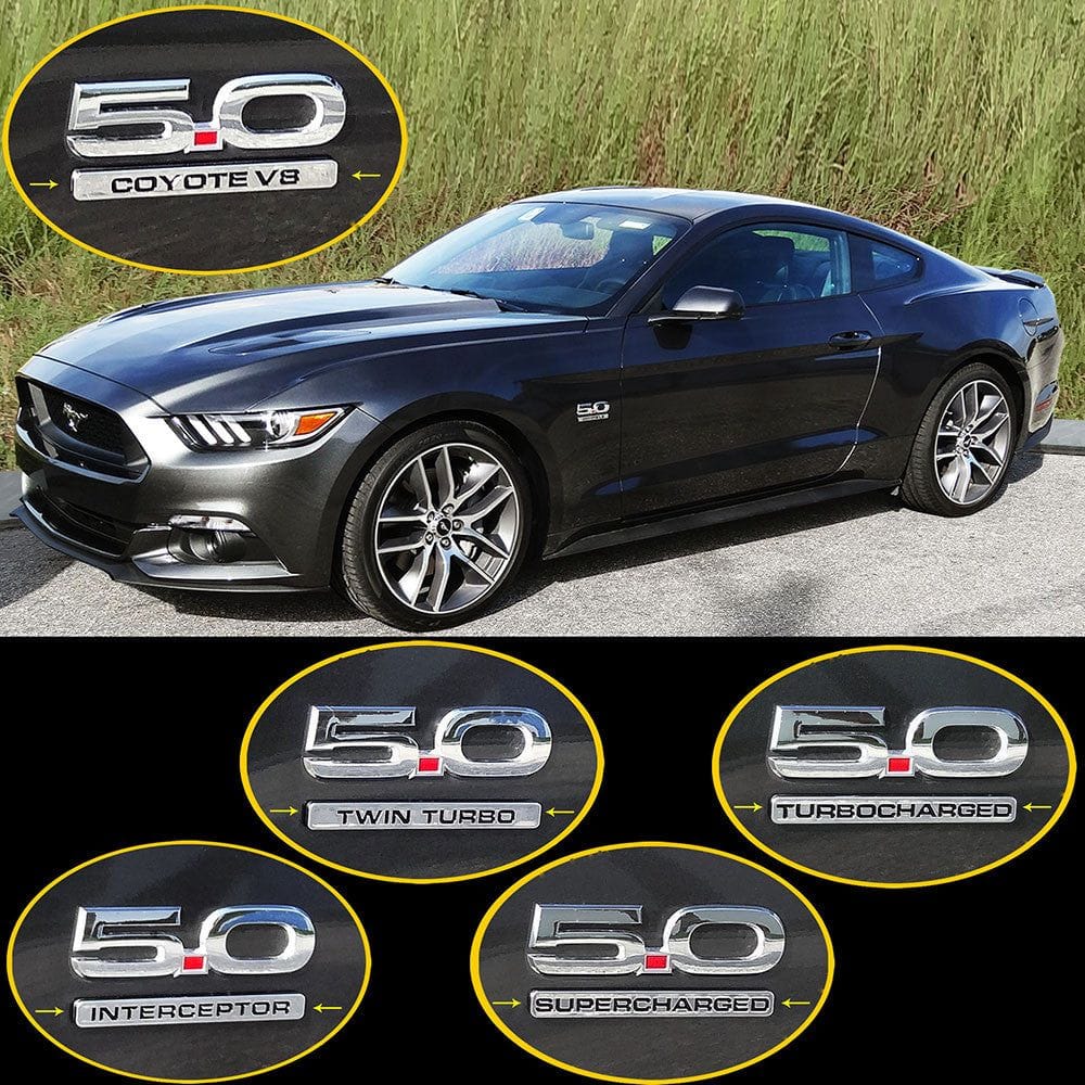 Emblem Finisher Chrome Set (fits 11-23 Ford Mustang) UPR