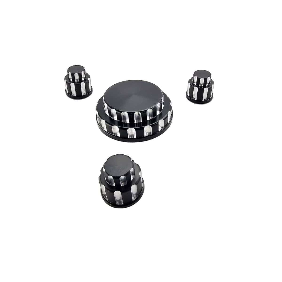 Billet Strut Tower Cap Covers (fits 15-24 Ford Mustang) UPR