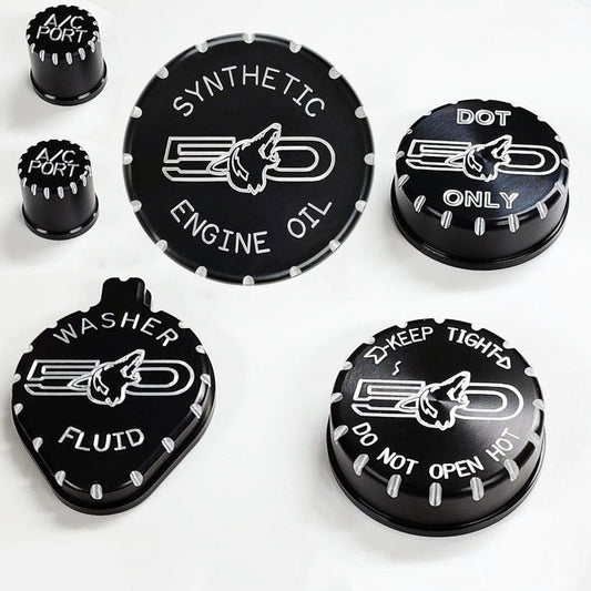 5.0 Howling Coyote Engine Cap Covers VA 2-296-717 (fits 15-26 Mustang GT) UPR