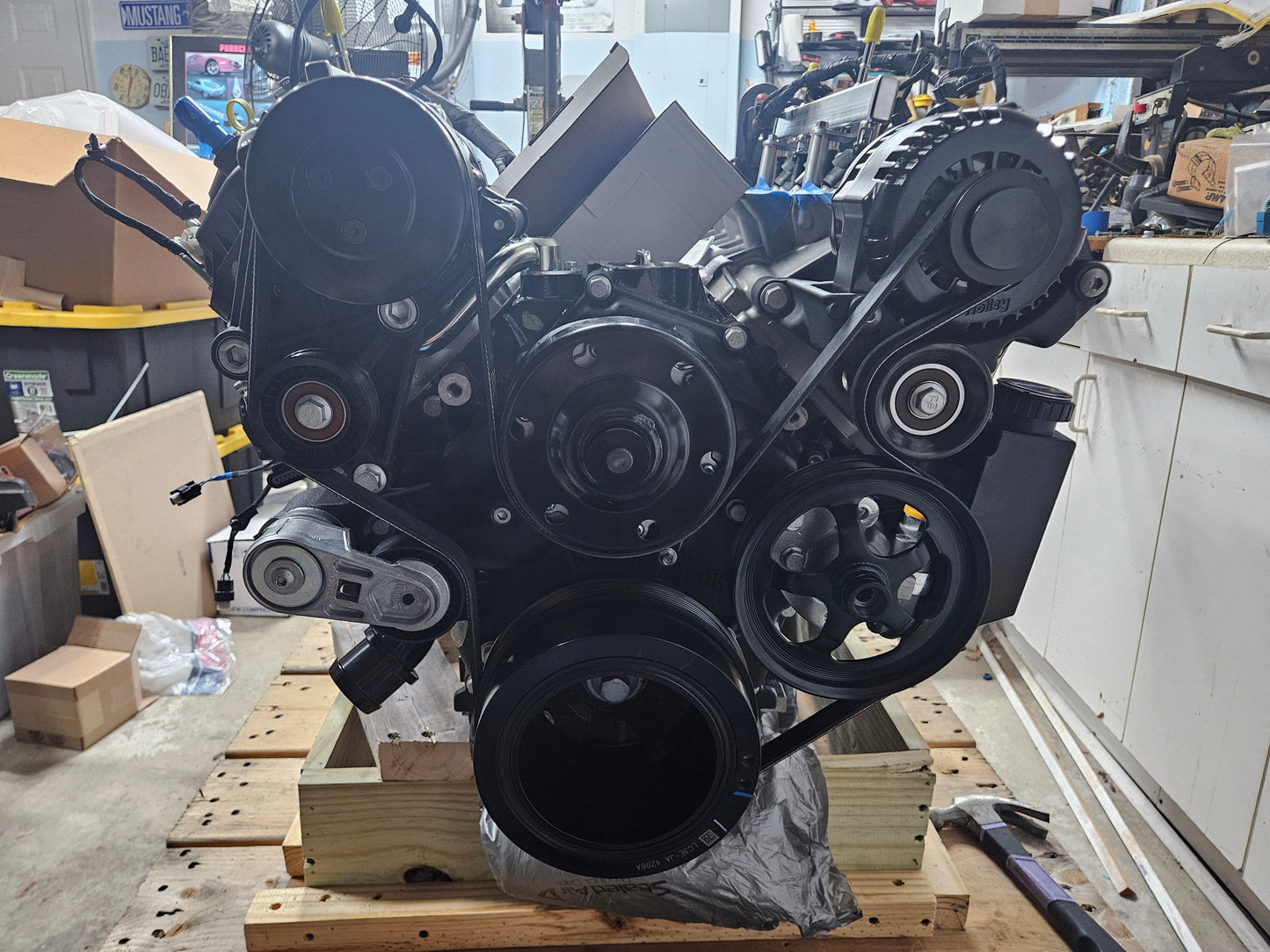 7.3L Godzilla Crate Engine w/Holley Front Dress, Low Profile Oil Pan and Intake Manifold- BUILT TO SUIT