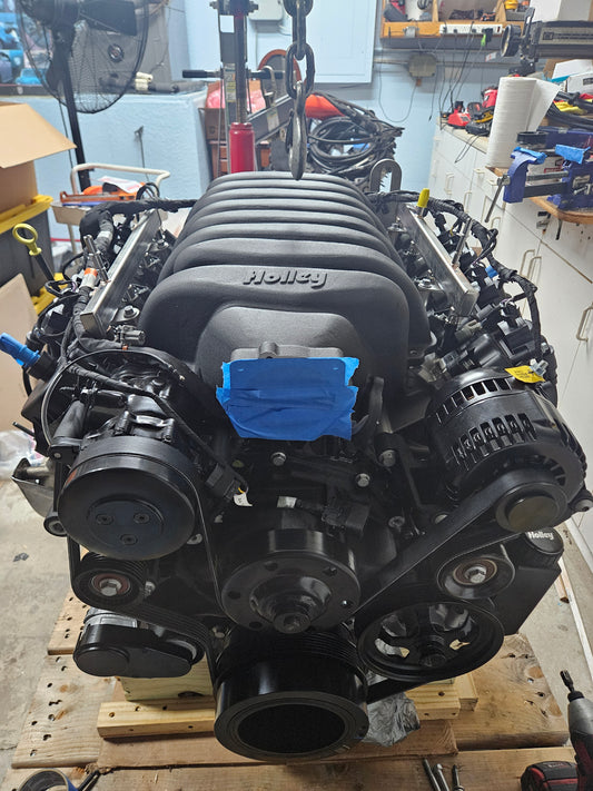 7.3L Godzilla Crate Engine w/Holley Front Dress, Low Profile Oil Pan and Intake Manifold- BUILT TO SUIT