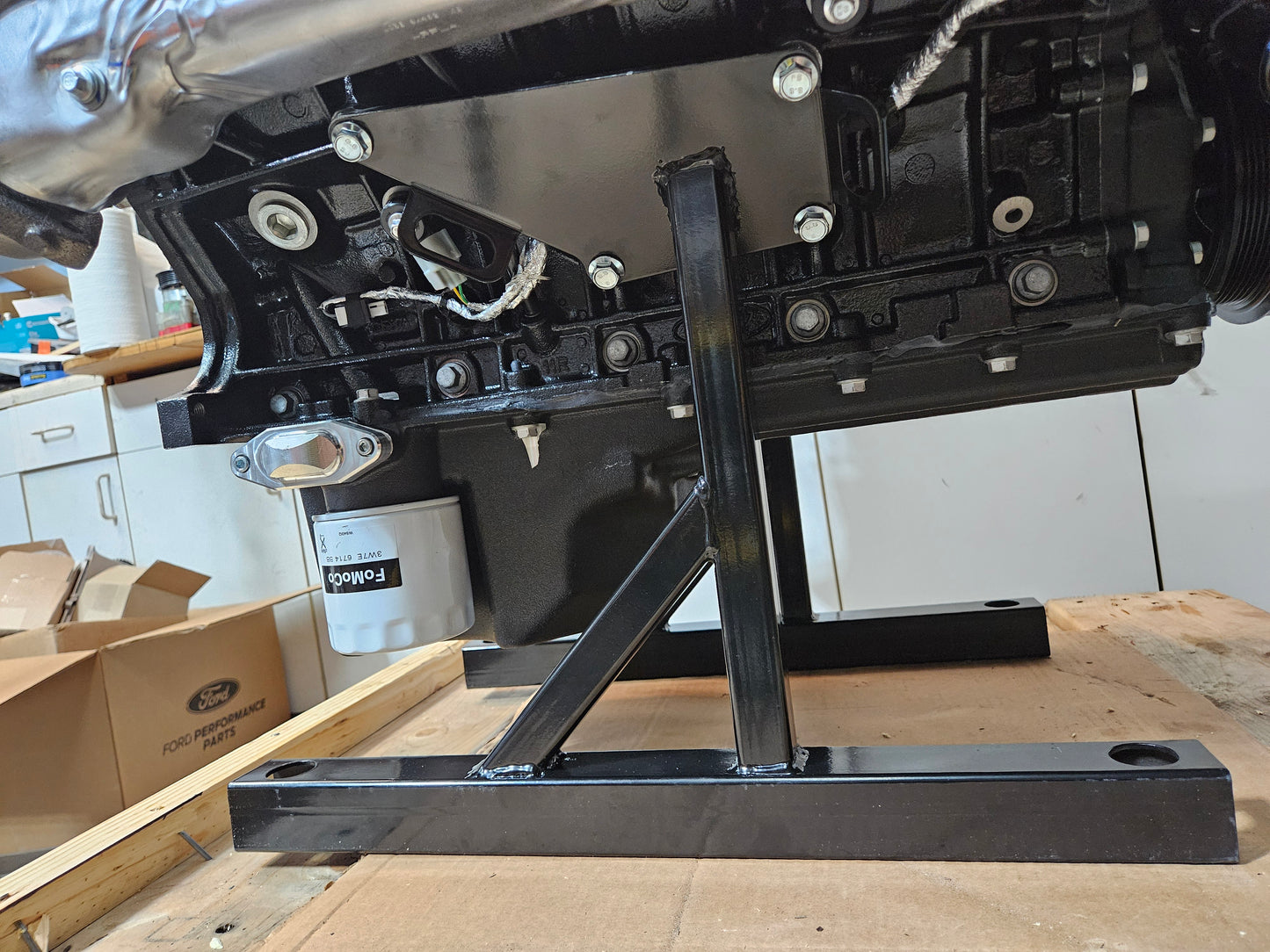 Godzilla Engine Stand and Shipping Cradle - Rolling Stand for 7.3L
