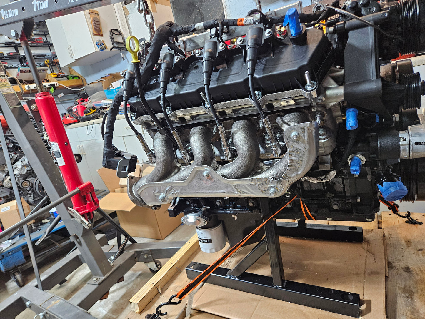 Godzilla Engine Stand and Shipping Cradle - Rolling Stand for 7.3L