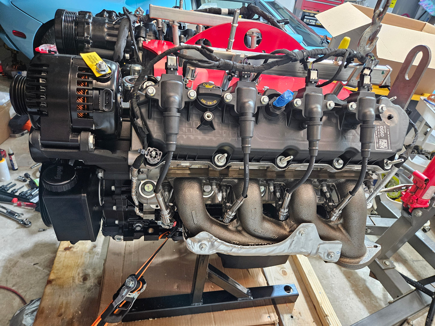 Godzilla Engine Stand and Shipping Cradle - Rolling Stand for 7.3L