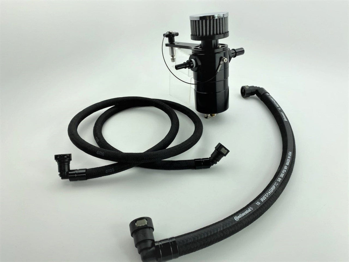 Plug N Play™ Breather Tank System  (fits 05-10 Mustang GT 3V) UPR