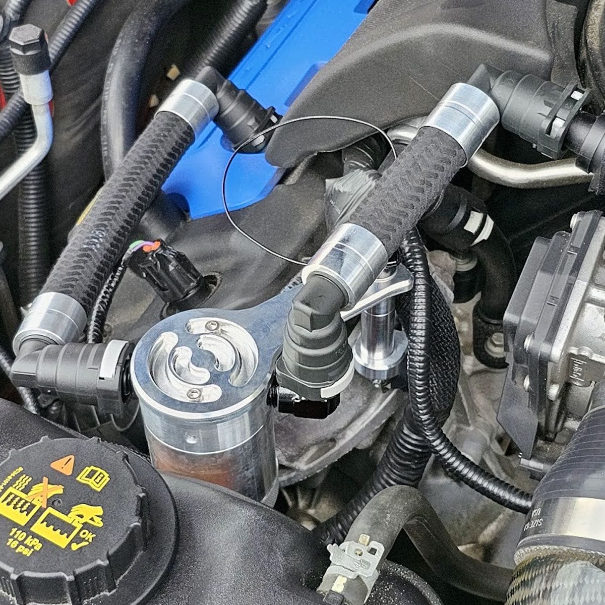 Plug N Play™ Oil Separator Catch Can Separator (fits 12-13 Mustang Boss 302) UPR