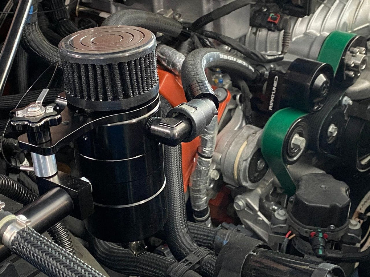 5050 Catch Can with built in One Way Breather (fits 21-23 RAM TRX 6.2L Supercharged) UPR