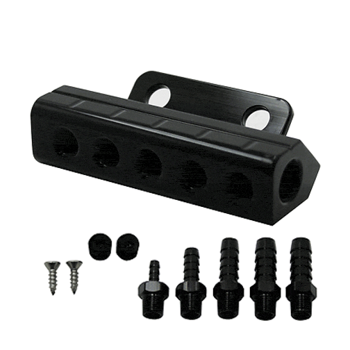 Billet Vacuum Block Manifold Multi Port (fits 86-95 Ford Mustang) UPR