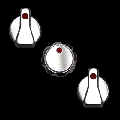 Billet Regular with Climate Control AC Knobs UPR (fits 89-04 Mustang)