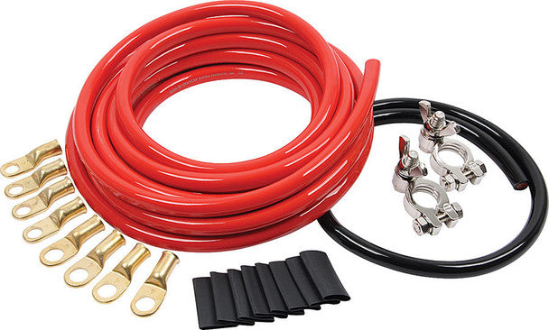 Battery Cable Kit - 2 Gauge Positive and Negative- 15 FT 2AWG