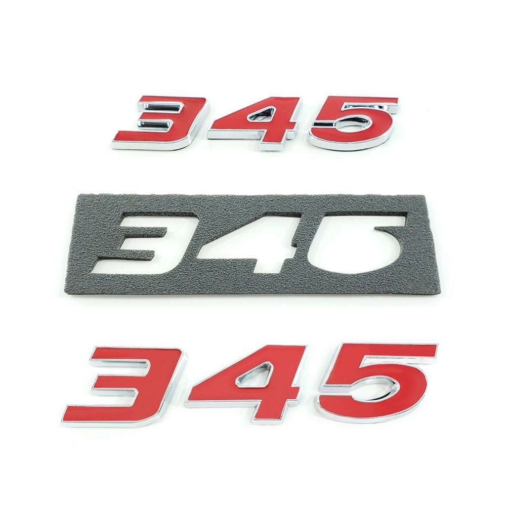 345 Emblem Pair (fits Mopar Hemi Charger Challenger) Badge