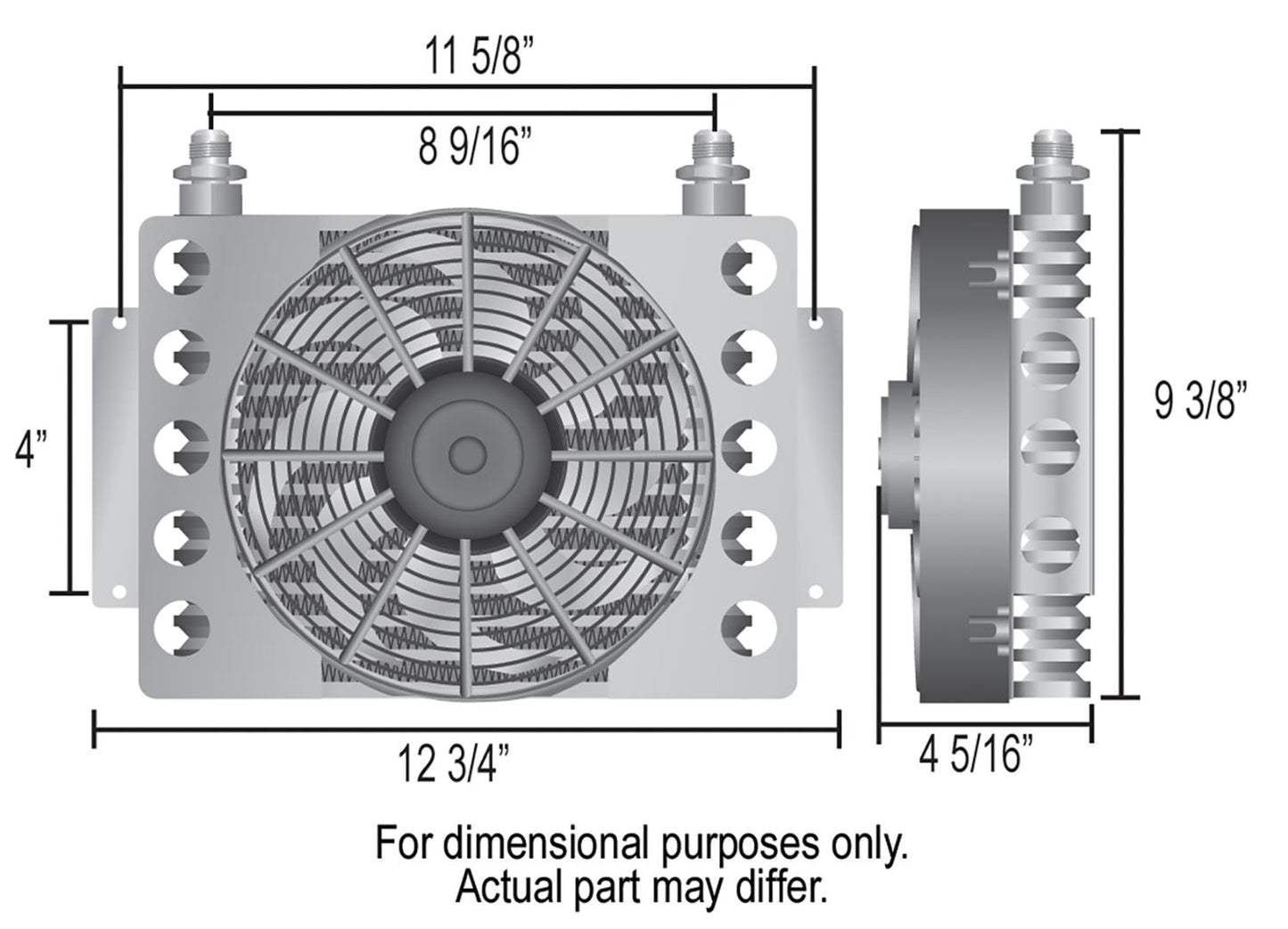 6r80 & 10r80 Transmission Cooler Kit with Single Fanned Cooler- COMPLETE