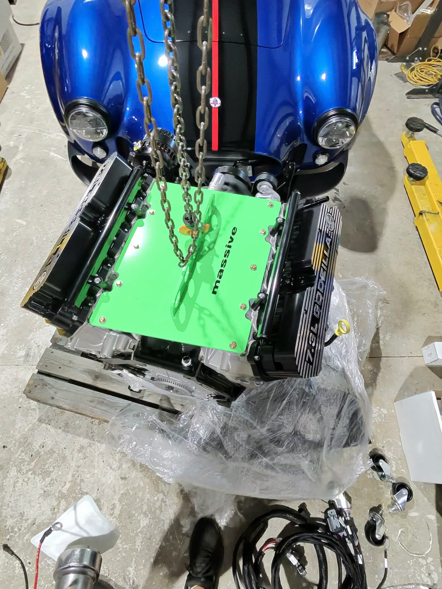 Massive Speed System Godzilla Engine 7.3 6.8 V8 Lift plates
