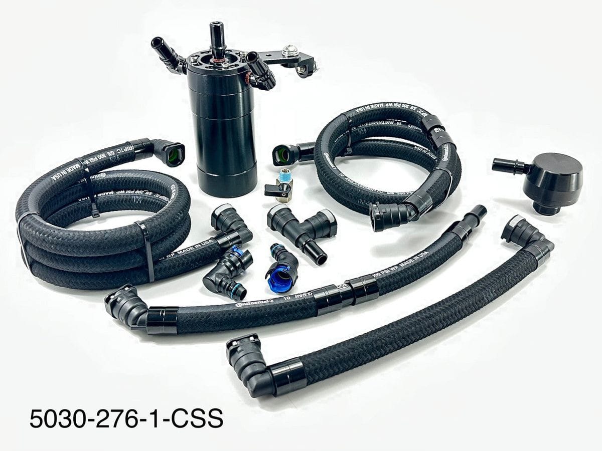Plug n Play™ Dual Valve Oil Catch Can w/ CSS (fits 21-25 F150 3.5L Ecoboost incl Raptor & 22-24 Expedition 3.5L) UPR