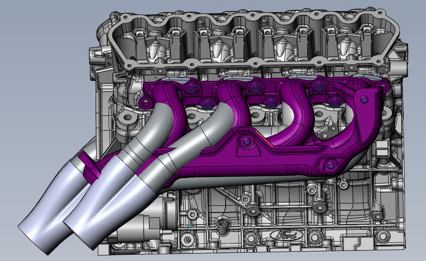 Godzilla Swap Mid Length Headers for F-100, 60's Mustang, & Universal Fitment 7.3L/6.8L Ultimate Headers