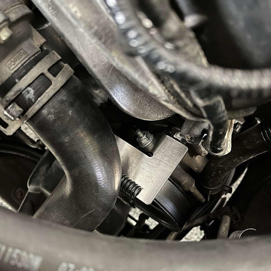 Coyote Swap Lower Radiator Hose Deflector Bracket -
