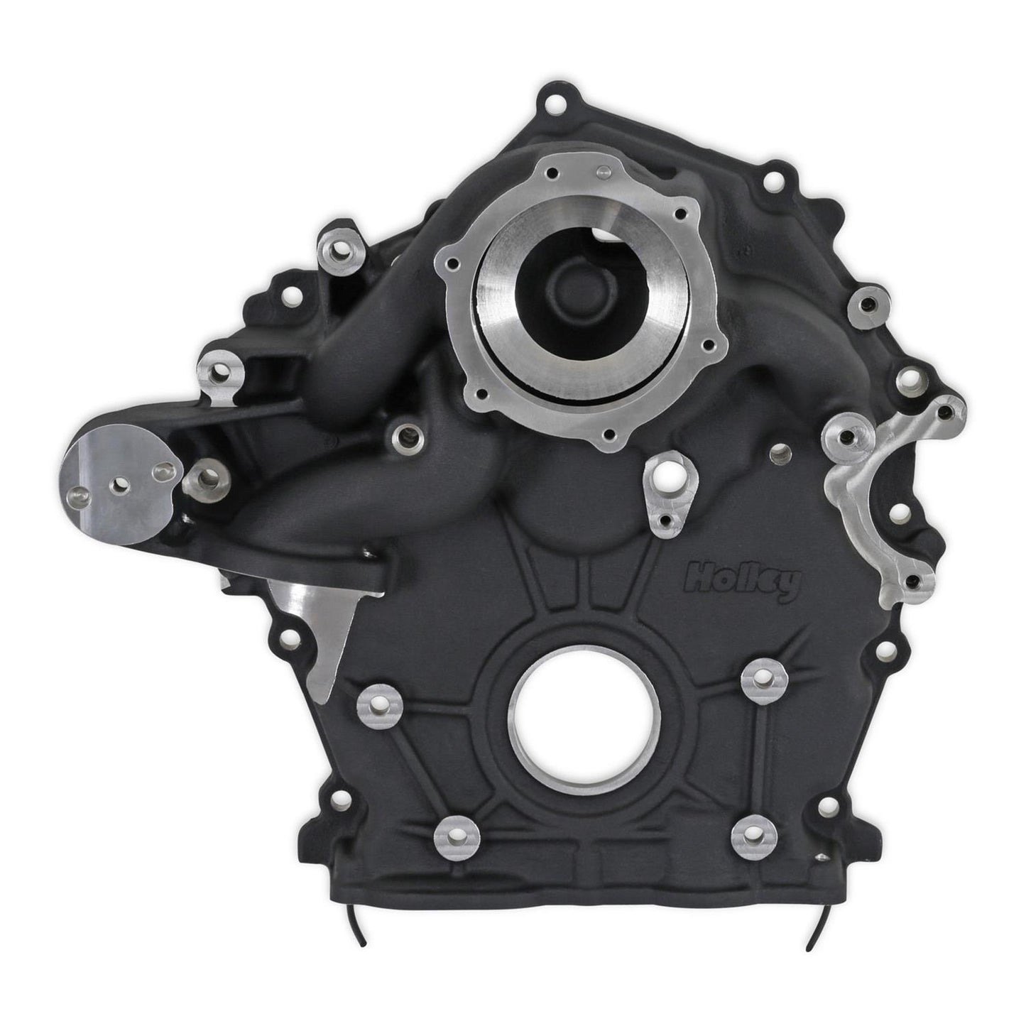Holley Godzilla Front Accessory Drive - Alt/AC/PS/OIL Pan - BLACK Finish