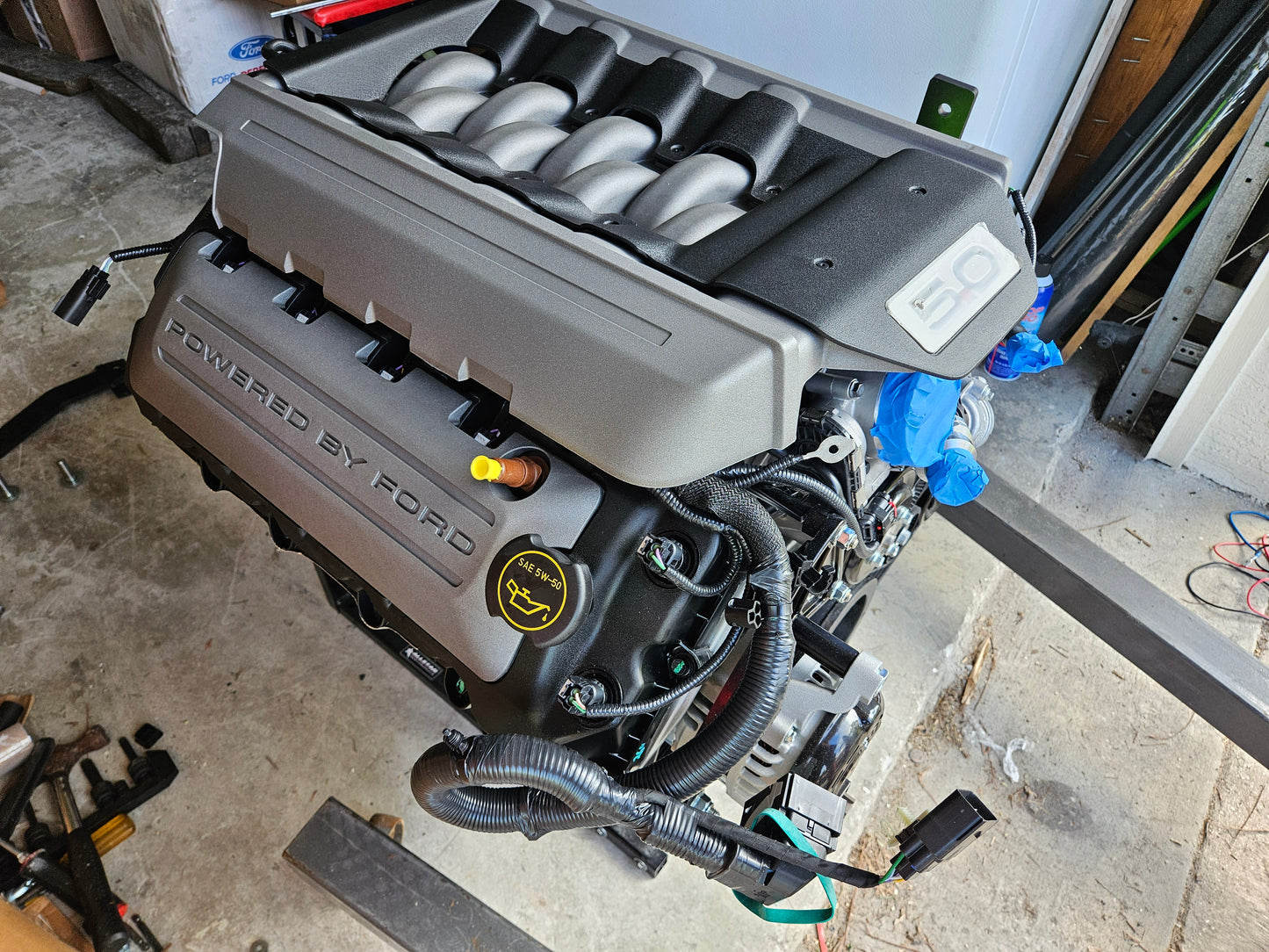 Gen 2 Coyote Crate Engine - 2015-17 Mustang GT Engine w/Engine Stand