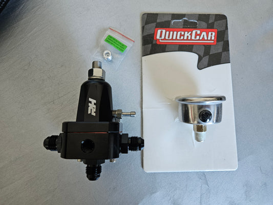 -6 AN Fuel Pressure Regulated Loaded w/100 PSI gauge