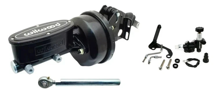 1957-1977 Ford F100 Vacuum Booster and Wilwood Brake Master Cylinder w/Prop Valve for Swaps