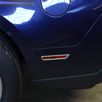 Billet Rear Side Marker Bezels (fits 10-13 Ford Mustang) UPR