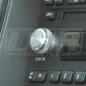 Billet Radio Knob Flat Style UPR (fits 01-04 Ford Mustang)