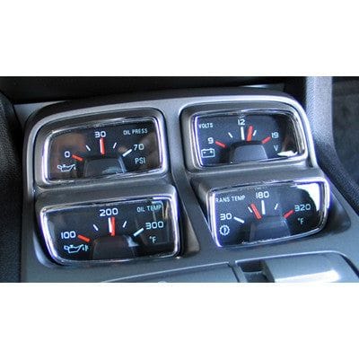 AMP Billet Gauge Cluster Trim Kit 4pc Chrome (fits 10-12 Camaro) AMP-CA09SCPL
