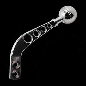 Billet Rock Crusher Stick & Anniversary Style Shift Knob Combo Polished (79-04 Ford Mustang) UPR