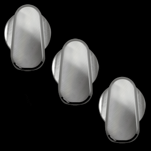 Billet Slimline AC Knob Covers (fits 05-09 Ford Mustang)